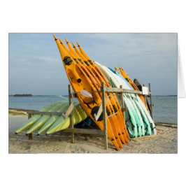 Kayaks Ready for Paddlers Card