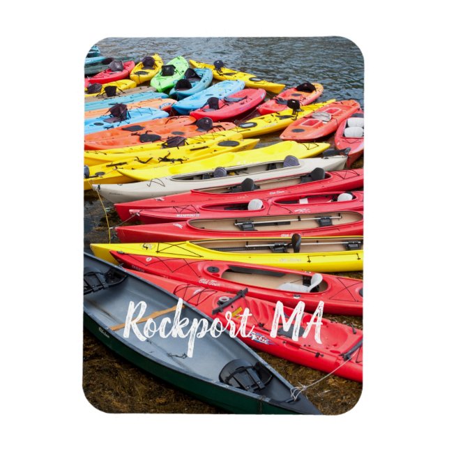 Kayaks, Rockport MA Magnet (Vertikal)
