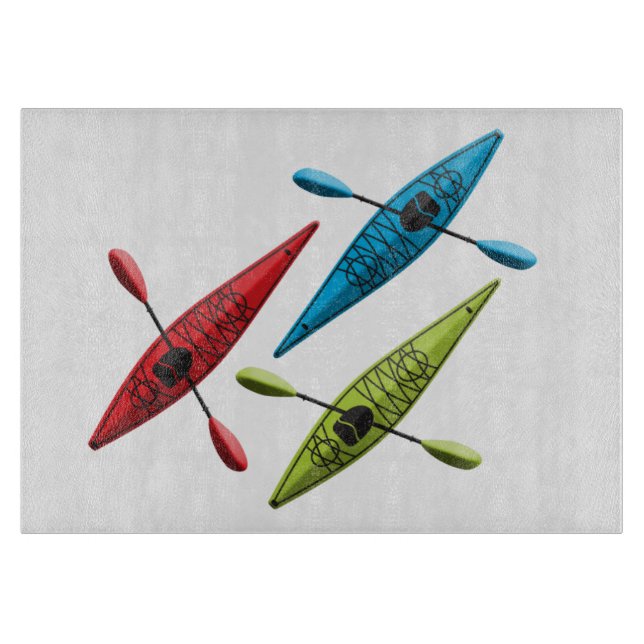 Kayaks-Schneidbrett Schneidebrett (Vorderseite)