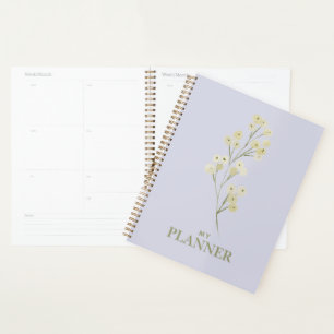 Kaye und Sommer-Aquarellblumen Planer