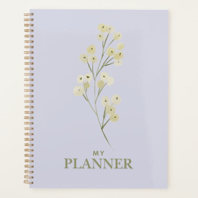Kaye und Summer Watercolor-Blume Planer (Vorderseite)