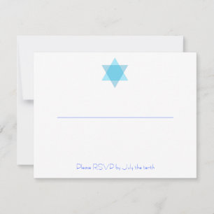 Kayla Michal Bar-Schläger Mitzvah UAWG Empfang RSVP Karte