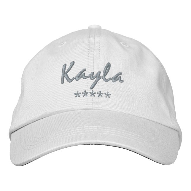 Kayla Name Bestickte Baseballkappe (Vorderseite)