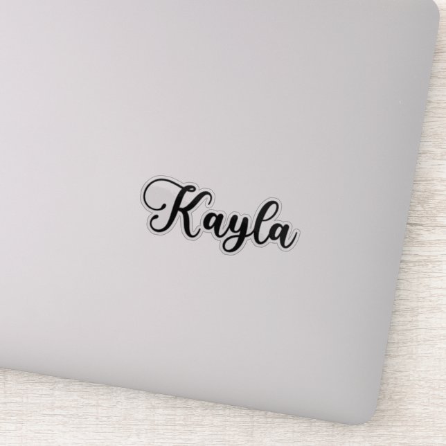 Kayla Name - Handgeschriebene Kalligrafie Aufkleber (Detail)
