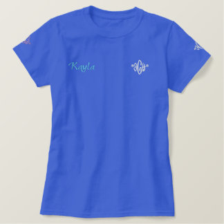 Kayla Name mit afroamerikanisch/englisch Bedeutung Besticktes T-Shirt