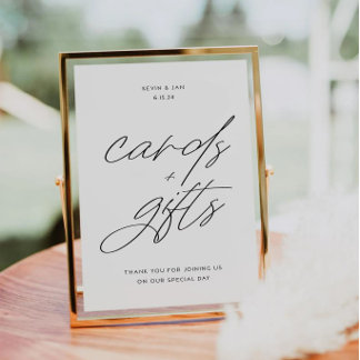KAYLA | Panneau Cartes & Cadeaux pour mariage et é