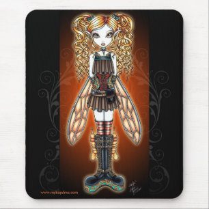 "Kayla" Steampunk Fee Mouspad Mousepad