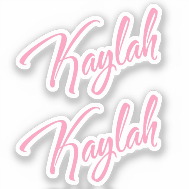 Kaylah x2 Vinyl Aufkleber (Vorderseite)