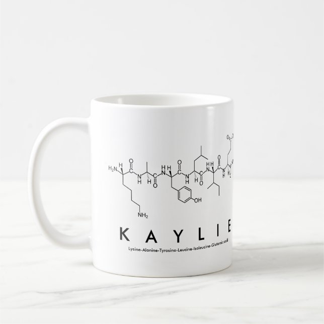 Kaylie peptide nom mug (Gauche)
