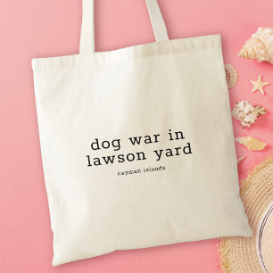 Kaymanischer Dialekt Folk Song Dog Krieg in Lawson Tragetasche
