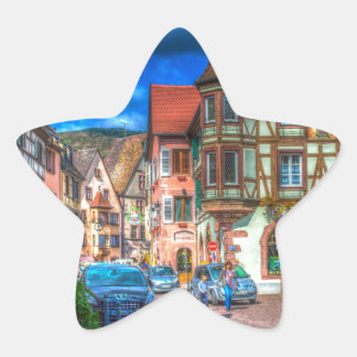 Kaysersberg Alsace Frankreich Stern-Aufkleber