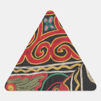 Kazakh Pattern Dreieckiger Aufkleber