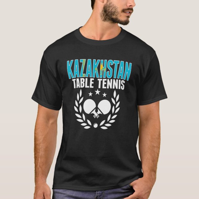 Kazakhstan Table Tennis   Support Kazakhstani Ping T-Shirt (Vorderseite)