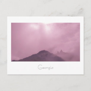 Kazbegi Georgia Gergeti Church Mountain Landschaft Postkarte