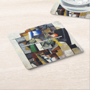 Kazimir Malevich Abstrakt Art Rechteckiger Pappuntersetzer
