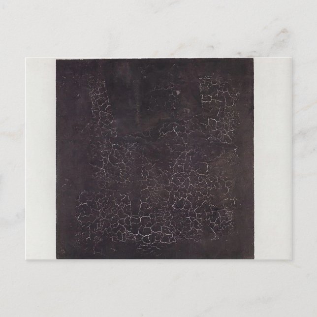 Kazimir Malevich - Schwarzer Platz Postkarte (Vorderseite)