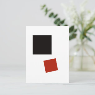 Kazimir Malevich Schwarzes Quadrat Rotes Quadrat ( Postkarte