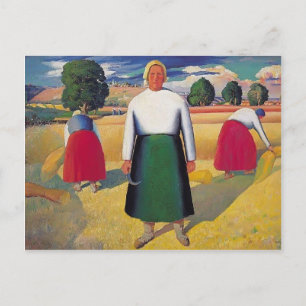Kazimir Malevich - Sensenmänner Postkarte