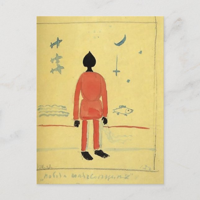 Kazimir Malevich - türkischer Soldat Postkarte (Vorderseite)