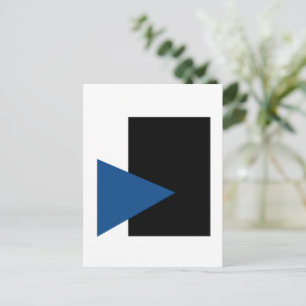 Kazimir Malewitsch Blaues Dreieck und schwarzes Re Postkarte