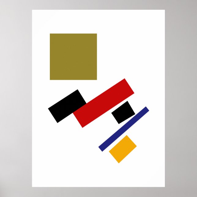 Kazimir Malewitsch Suprematismus  Poster (Vorne)