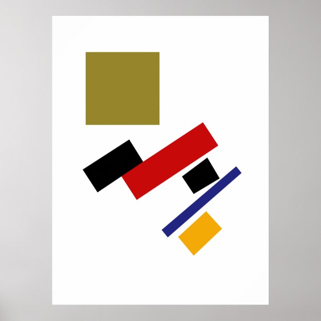 Kazimir Malewitsch Suprematismus  Poster (Vorne)