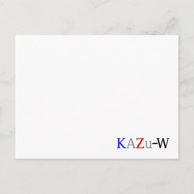 KAZu-W Postkarte (Vorderseite)