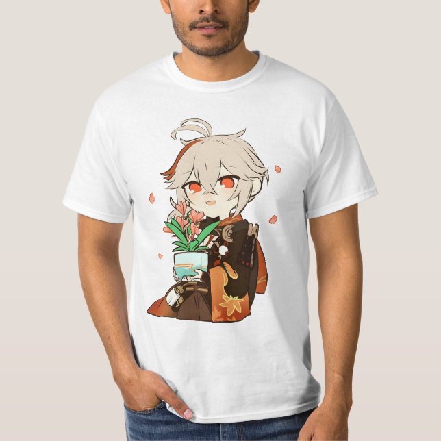 kazuha Genshin niedlich T-Shirt (Vorderseite)
