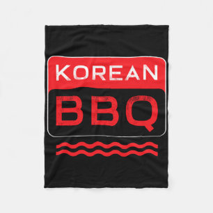 Kbbq koreanische Grillen Lover Asian Koch Barbecue Fleecedecke