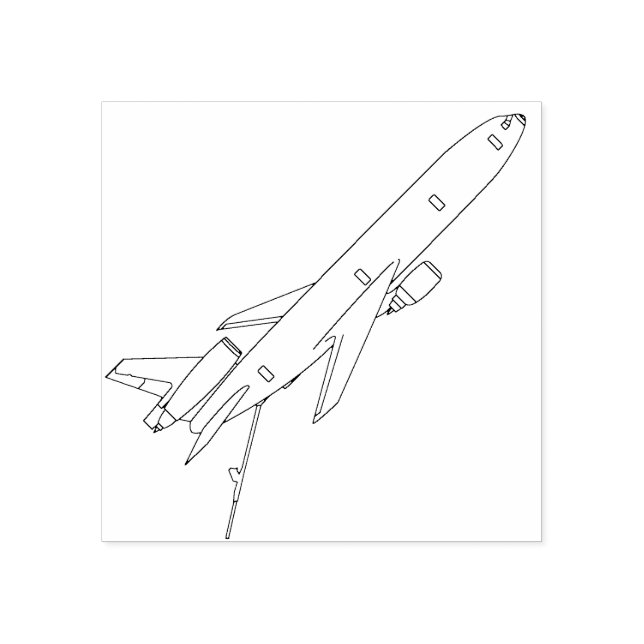 KC-10 Tankstelle für Extender Zeichne Boom nach un Gummistempel (Prägung)
