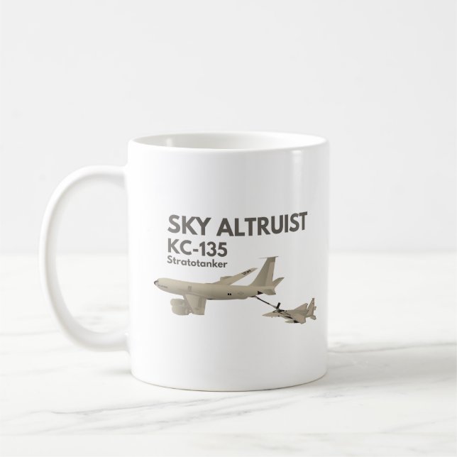 KC-135 Flugzeugbetankung F-15 Kaffeetasse (Links)