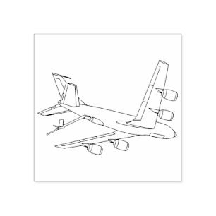 KC-135-Linie Zeichne Boom nach unten drei Quarter  Gummistempel