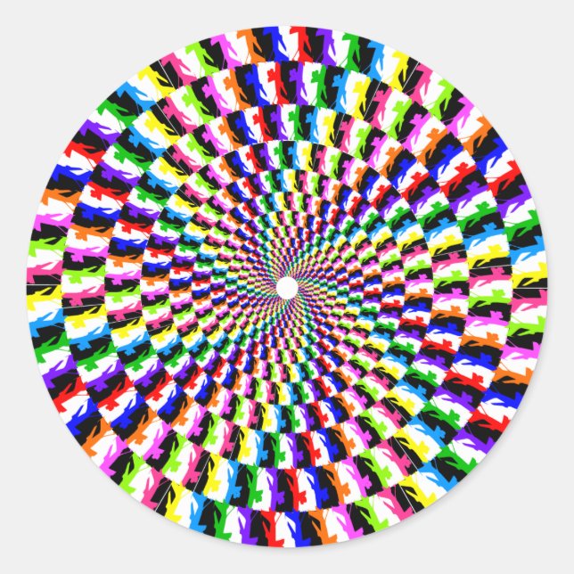 KC-135 Rainbow Spiral Sticker (Vorderseite)