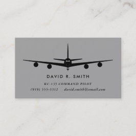 KC-135 Stratotanker Pilot mit entsprechendem Muste Visitenkarte