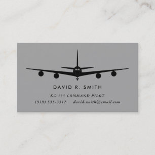 KC-135 Stratotanker Pilot mit zusammenpassendem Visitenkarte