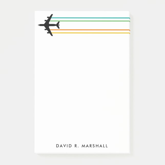 KC-135 Tankjet Stripter Individuelle Name Notepad Post-it Klebezettel (Vorderseite)