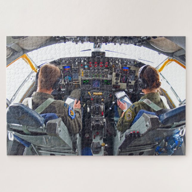 KC-135R STRATOTANKER COCKPIT (20x30 INCH) (Horizontal)