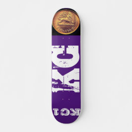 KC 1 Skateboard, 7¾ Zoll Deck Skateboard