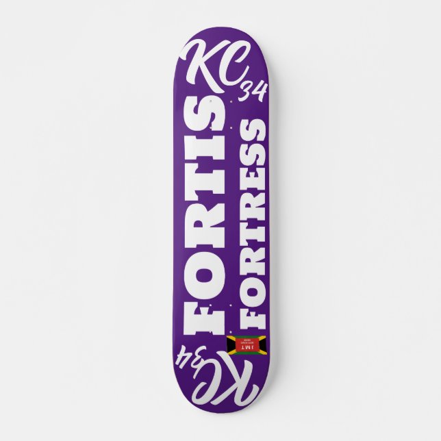 KC 34 OFFIZIELL 7 3/4" Skateboard Deck (Vorne)