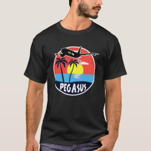 KC 46 Pegasus Vintag Tropical Sunset Air Refuelin T-Shirt