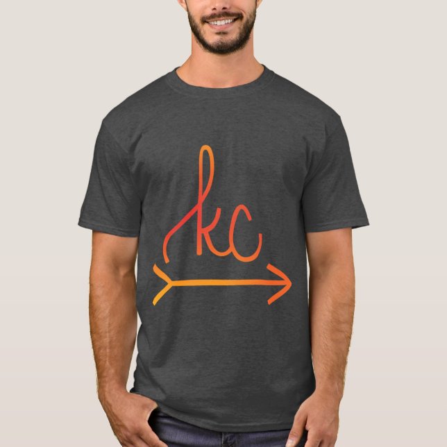 KC Arrow Farbverlauf T-Shirt (Vorderseite)
