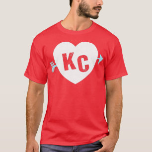 KC Heart Arrow KC (Kansas City) 2Letter KC Herz T-Shirt