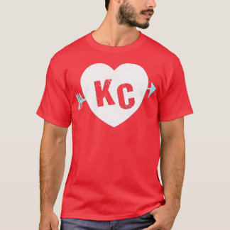 KC Heart Arrow KC (Kansas City) 2Letter KC Herz T-Shirt