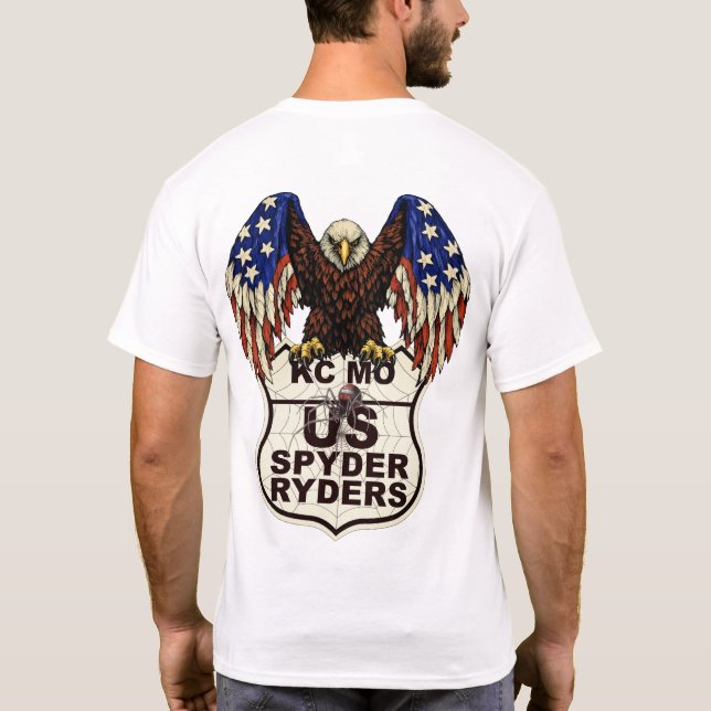 KC MO Kapitel - Adler-Logo 2s T-Shirt (Rückseite)