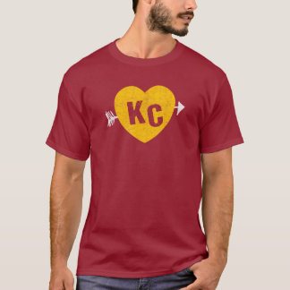 KC Rotes & Gelbes Herz & Pfeil KC T-Shirt