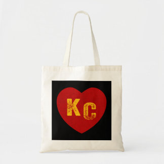 KC Rotes und Gelbes Herz Kansas City Redgelbes Her Tragetasche