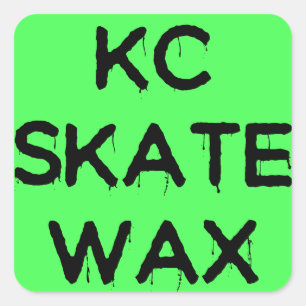 kc-Skatewachs-Logoaufkleber Quadratischer Aufkleber