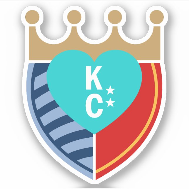 KC Sports stickers vinyle taillé sur mesure (Devant)