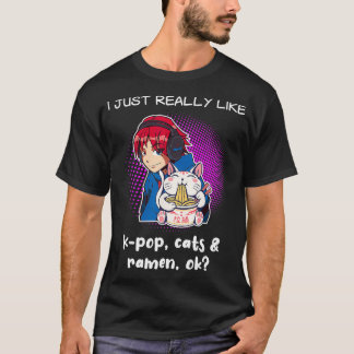KCat Ramen Ramen Noodles Katzen Koreanische Musik T-Shirt