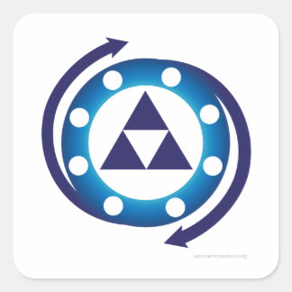 KCS Doppelschleifkleber Quadratischer Aufkleber